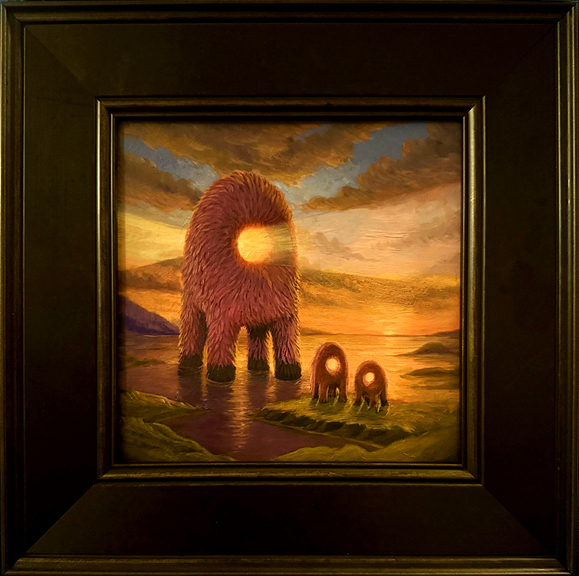 A Large Luminous Animal and Two Smaller,